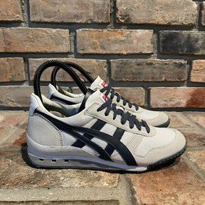 Asics Kids Onitsuka Tiger Leather HN201 ￼Sneakers Shoes White Lace Up Size 4